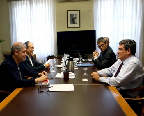 Escrivá se reúne con el secretario general de CC OO, Unai Sordo, y con el presidente de Cepyme, Gerardo Cuerva