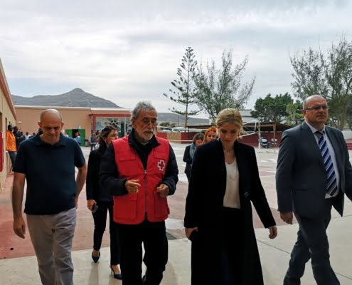 Hana Jalloul visita Canarias para analizar in situ las necesidades derivadas del repunte de llegadas a las costas del archipiélago