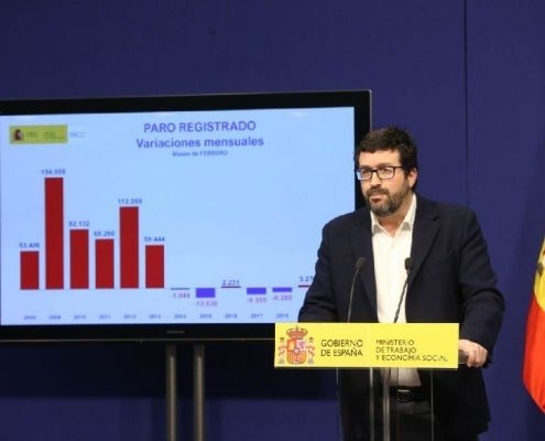 El secretario de Estado de Empleo valora como muy esperanzadora la evolución del paro registrado