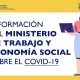 Información del Ministerio de Trabajo y Economía Social sobre el COVID-19