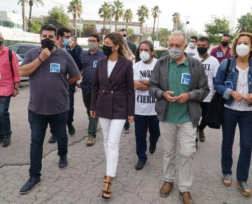 Yolanda Díaz destaca, en un encuentro con CCOO y UGT en Barcelona, el papel de los agentes sociales en la protección del empleo ...