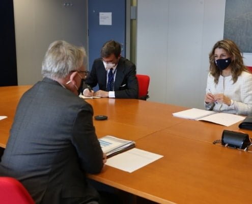 Yolanda Díaz expone en Bruselas los planes de modernización del mercado de trabajo para combatir la precariedad