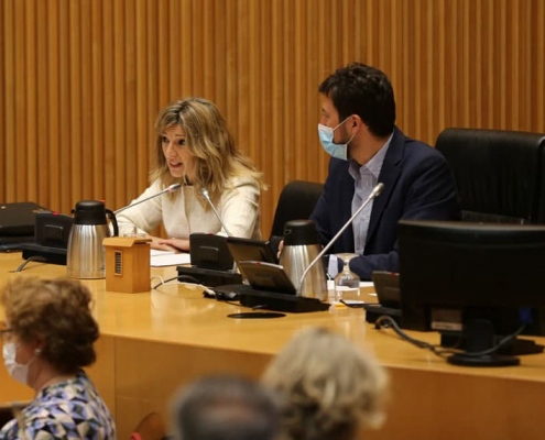 Díaz: Me propongo abordar la asignatura pendiente de la democracia en España: el trabajo decente