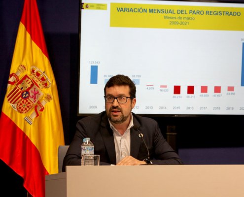 El paro se reduce en 59.149 personas, el tercer mejor dato en un mes de marzo en la serie histórica