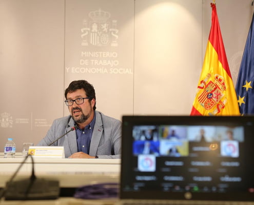 Trabajo pone en valor ante la OCDE el diálogo social como ejemplo de éxito para apuntalar el trabajo decente